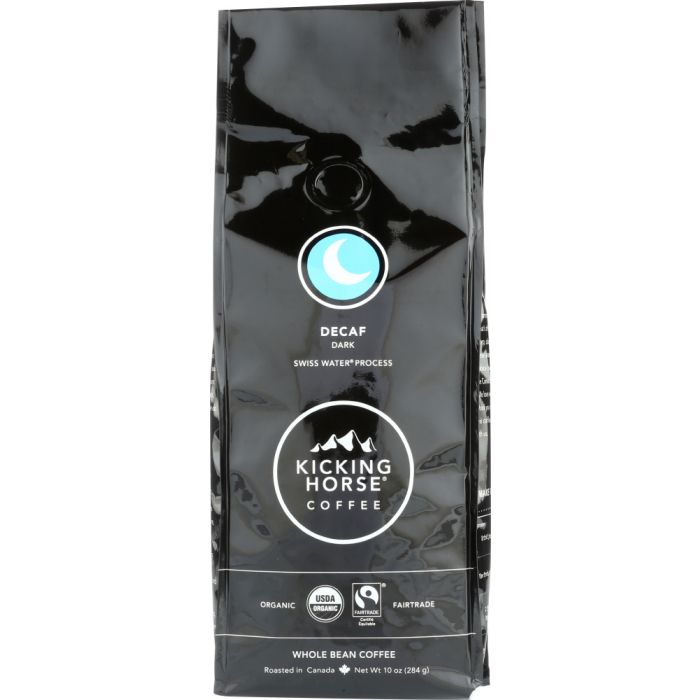KICKING HORSE: Coffee Decaf Dark Roasted Whole Bean, 10 oz