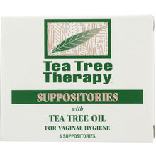 Load image into Gallery viewer, TEA TREE THERAPY: Suppositories with Tea Tree Oil for Vaginal Hygiene, 6 Pc
