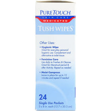 Load image into Gallery viewer, PURETOUCH SKIN: Tush Wipes Medicated, 24 ct
