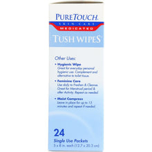 Load image into Gallery viewer, PURETOUCH SKIN: Tush Wipes Medicated, 24 ct
