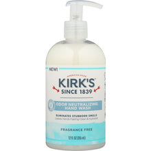 Load image into Gallery viewer, KIRKS: Odor Neutralizing Hydrating Hand Soap Fragrance Free, 12 oz
