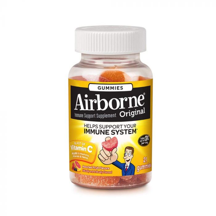 AIRBORNE: Assorted Fruit Flavored Gummies, 21 pc