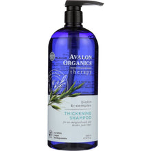 Load image into Gallery viewer, AVALON ORGANICS: Thickening Shampoo Biotin B-complex Therapy, Paraben Free, 32 oz
