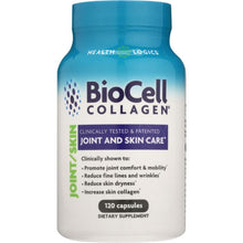 Load image into Gallery viewer, HEALTH LOGICS: Biocell Collagen, Clinically Proven &amp; Patented, Joint And Skin Care, 120 cp
