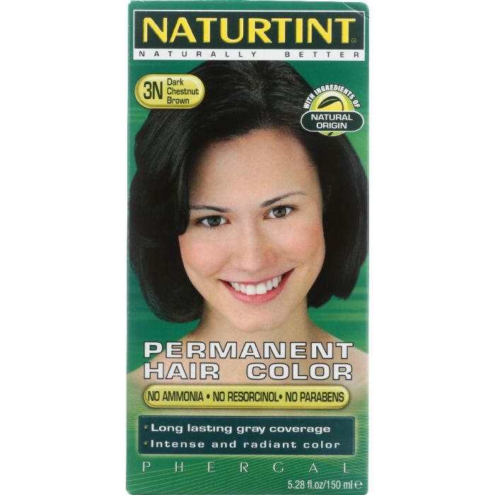 NATURTINT: Permanent Hair Color 3N Dark Chestnut Brown, 5.28 oz