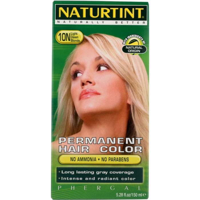 NATURTINT: Permanent Hair Color 10N Light Dawn Blonde, 5.28 oz