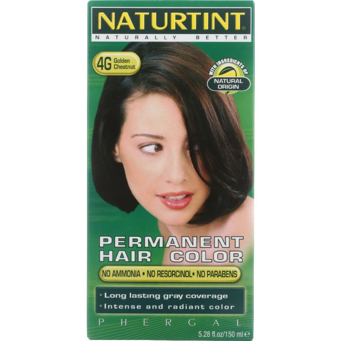 NATURTINT: Permanent Hair Color 4G Golden Chestnut, 5.28 oz