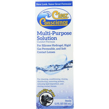 Load image into Gallery viewer, CLEAR CONSCIENCE: Contact Lens Multi Purpose Solution, 12 oz
