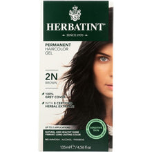 Load image into Gallery viewer, HERBATINT: Permanent Herbal Haircolor Gel 2N Brown, 4 oz
