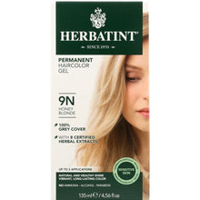 Load image into Gallery viewer, HERBATINT: Permanent Herbal Haircolor Gel 9N Honey Blonde, 4.6 Oz
