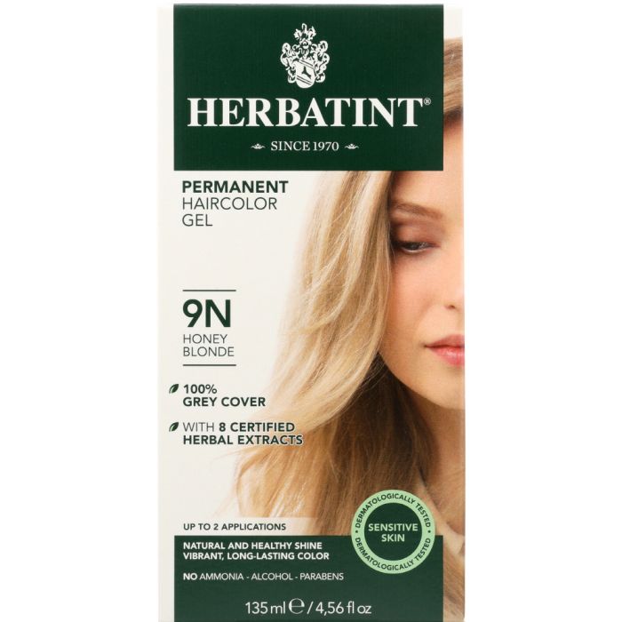 HERBATINT: Permanent Herbal Haircolor Gel 9N Honey Blonde, 4.6 Oz