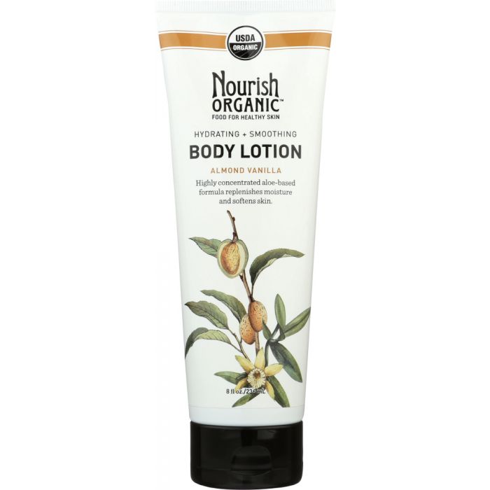 NOURISH: Organic Body Lotion Almond Vanilla, 8 oz