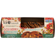 Load image into Gallery viewer, KII NATURALS: Goji Berry &amp; Pistachio Artisan Crisps, 5.3 oz
