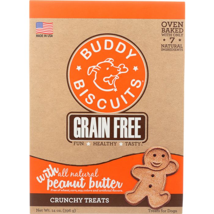 BUDDY BISCUITS: Baked Peanut Butter Dog Biscuits, 14 oz