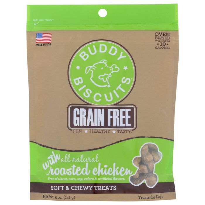 BUDDY BISCUITS: Treats Dog Soft Chewy Chicken, 5 oz