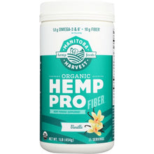 Load image into Gallery viewer, MANITOBA HARVEST: Organic Hemp Protein Vanilla, 16 oz
