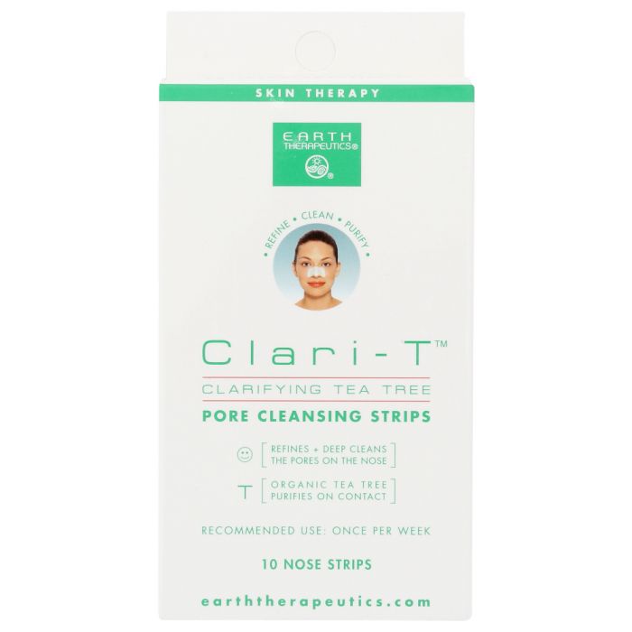 EARTH THERAPEUTICS: Clari T Cleansing Strips, 1 ea