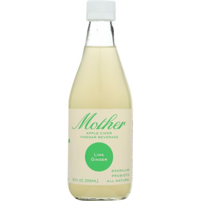 MOTHER BEVERAGE: Beverage Cider Vinegar Lime Ginger, 12 fo