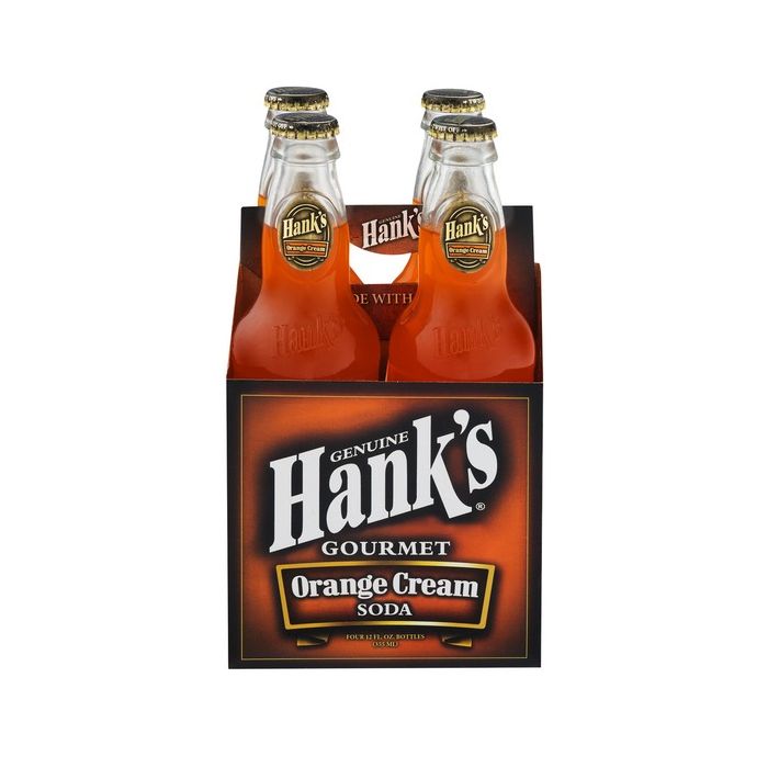 HANKS: Gourmet Soda Orange Cream 4 Pack, 48 fo