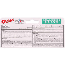 Load image into Gallery viewer, OLBAS: Analgesic Salve Natural Herbal Formula Pain Relieving Cream, 1 oz
