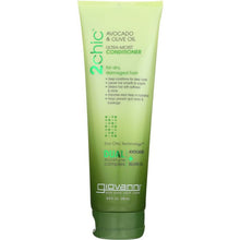 Load image into Gallery viewer, GIOVANNI COSMETICS: 2chic Ultra-Moist Conditioner Avocado &amp; Olive Oil, 8.5 oz
