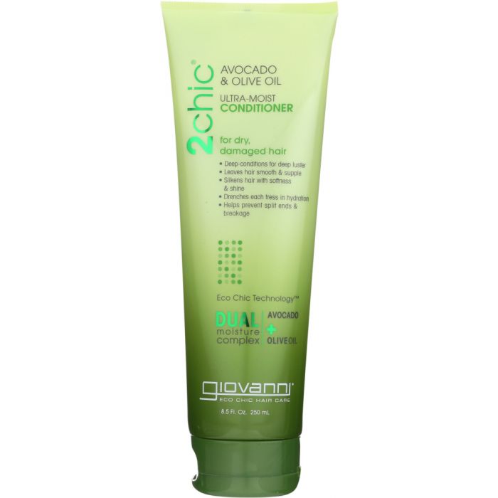 GIOVANNI COSMETICS: 2chic Ultra-Moist Conditioner Avocado & Olive Oil, 8.5 oz