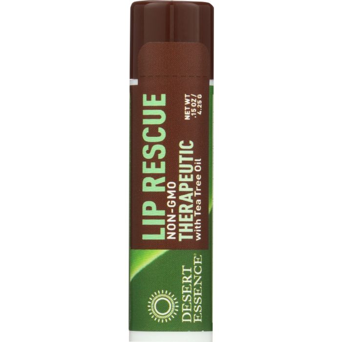 DESERT ESSENCE: Lip Rescue Therapeutic with Tea Tree Oil, 0.15 oz