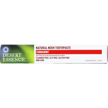 Load image into Gallery viewer, DESERT ESSENCE: Natural Neem Toothpaste Cinnamint, 6.25 oz
