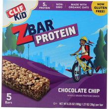 Load image into Gallery viewer, CLIF KID: ZBar Protein Chocolate Chip 5 Count, 6.35 oz
