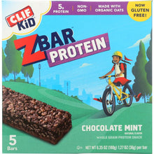 Load image into Gallery viewer, CLIF KID: ZBar Protein Chocolate Mint 5 Count, 6.35 oz

