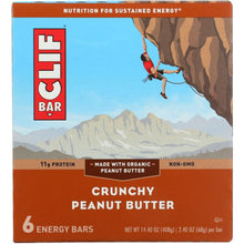 Load image into Gallery viewer, CLIF: Bar Crunchy Peanut Butter 6 pc, 14.4 oz
