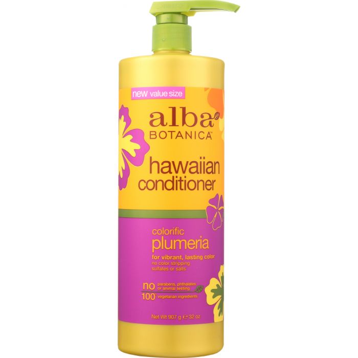 ALBA BOTANICA: Conditioner Colorific Plumeria, 32 oz