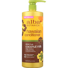 Load image into Gallery viewer, ALBA BOTANICA: Conditioner Coconut Drink It Up, 32 oz

