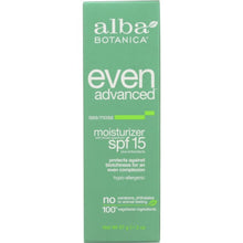 Load image into Gallery viewer, ALBA BOTANICA: Even Advanced Moisturizer SPF 15 Sea Moss, 2 oz
