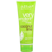 Load image into Gallery viewer, ALBA BOTANICA: Very Emollient Cream Shave Coconut Lime, 8 oz
