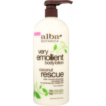 Load image into Gallery viewer, ALBA BOTANICA: Very Emollient Body Lotion Coconut Rescue, 32 oz
