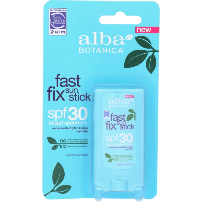 ALBA BOTANICA: Sun Stick Fast Fix SPF 30, 0.5 oz