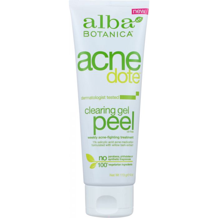 ALBA BOTANICA: Acnedote Clearing Gel Peel, 4 oz