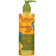 Load image into Gallery viewer, ALBA BOTANICA: Hawaiian Facial Wash Coconut Milk, 8 oz
