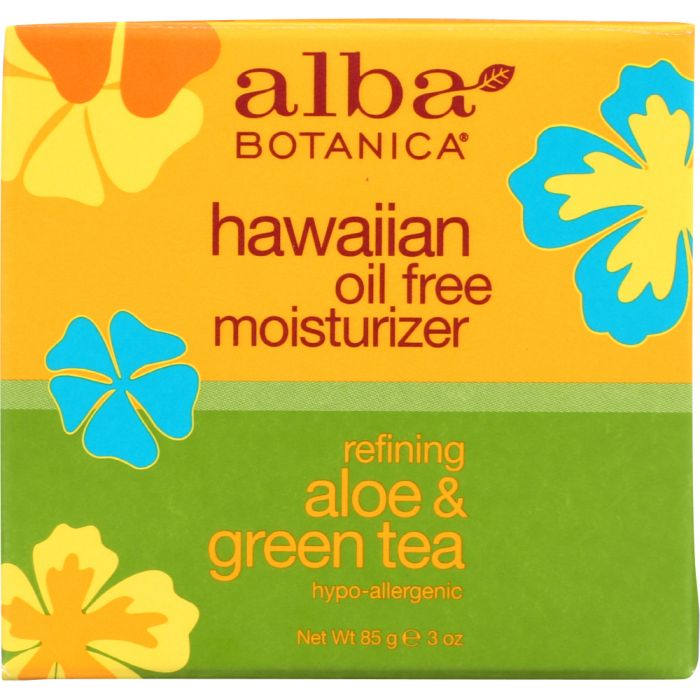 ALBA BOTANICA: Hawaiian Aloe and Green Tea Moisturizer Oil-Free, 3 oz