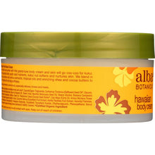 Load image into Gallery viewer, ALBA BOTANICA: Hawaiian Body Cream Kukui Nut, 6.5 oz
