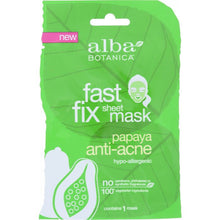 Load image into Gallery viewer, ALBA BOTANICA: Papaya Anti-Acne Fast Fix Sheet Mask, 1 ea
