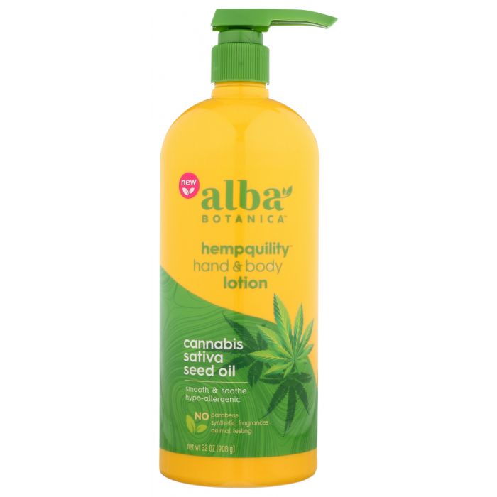 ALBA BOTANICA: Hempquility Hand & Body Lotion, 32 oz