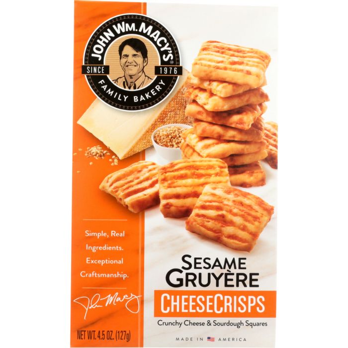 MACYS: Cheese Crisp Sesame Gruyere, 4.5 oz