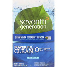 Load image into Gallery viewer, SEVENTH GENERATION: Free &amp; Clear Automatic Dishwasher Powder, 75 oz
