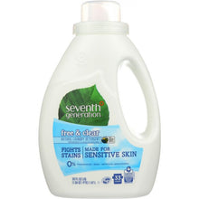 Load image into Gallery viewer, SEVENTH GENERATION: Natural Laundry Detergent Free &amp; Clear, 50 oz
