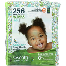 Load image into Gallery viewer, SEVENTH GENERATION: Baby Free and Clear Wipes Refill, 256 Wipes
