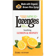 Load image into Gallery viewer, PACIFIC RESOURCES INTERNATIONAL: Soothing Lemon &amp; Honey Lozenges, 20 ct
