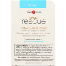 Load image into Gallery viewer, GINGER PEOPLE: Ginger Rescue Chewable Ginger Strong Tablets, 0.55 oz
