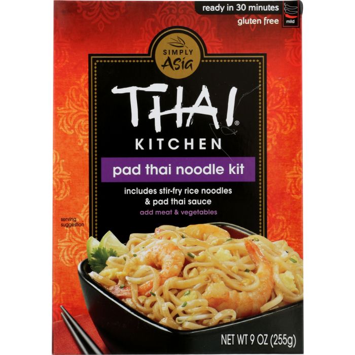 THAI KITCHEN: Pad Thai Noodle Kit Stir-Fry Rice Noodles & Pad Thai Sauce, 9 oz